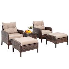 Outdoor Chair W Table Wicker Patio Furniture Set Lounge Chair Outdoor Patio Chairs