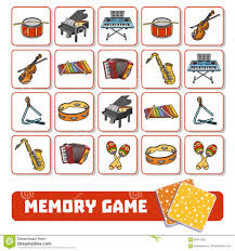 Memory Game For Children Cards With Musical Instruments Stock Vector Image 85472939 Kids Musical Instruments Memory Games Musical Instruments Preschool