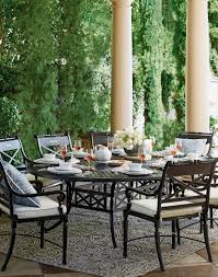 Carlisle Dining In Onyx Finish Frontgate Round Dining Set Outdoor Furniture Sets Oval Table Dining