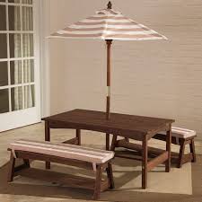 Kidkraft Outdoor Table Bench Set Give Your Little Ones The Perfect Place To Sit Outdoors W Table And Bench Set Kids Outdoor Table Outdoor Tables And Chairs