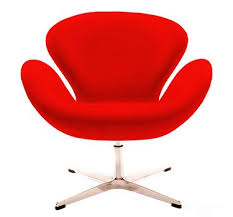 Retro Swan Chair Red Swan Chair Retro Chair Chair Pink Desk Chair