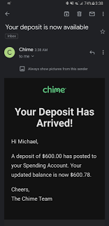 600 Stimulus Deposit Just Hit Chimebank