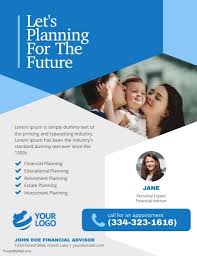 Financial Advisor Flyer Poster Template Financial Advisors Financial Planning Financial