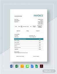 Car Purchase Invoice Template Pdf Word Doc Excel Google Docs Apple Mac Pages Google Sheets Apple Numbers In 2020 Estimate Template Invoice Template Roofing Estimate