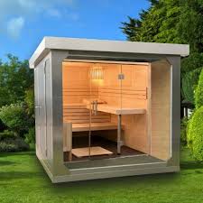 Cube Fx Delux Garden Sauna From Garden House Design The Cube Fx Garden Sauna Opens Up A Whole New Dimension To Outdoor Garden Rooms Garden Room Outdoor Rooms