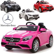 Petite Voiture Electrique Pour Enfant Mercedes S63 Version Luxe 12v Roues Eva Voiture Electrique Enfant Petite Voiture Electrique Petites Voitures