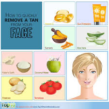 How To Quickly Remove A Tan From Face Top 10 Home Remedies Tomato pulp mixed with little turmeric is yet another way to get rid of sun tan from the face, hands and feet. how to quickly remove a tan from face
