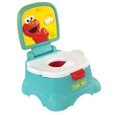 Sesame Street Elmo Hooray 3 In 1 Potty System Toilet Trainer Step Stool Easy Clean Pretend Flush Handle Walmart Com Elmo Potty Potty Chair Kids Potty