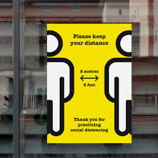 Free Design Template Social Distancing Posters Waterproof Pvc Templates Free Design Social Signage