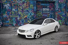 Lowered Suspension And Vossen Custom Wheels On Mercedes E Class Mercedes Benz E350 Mercedes E Class Mercedes Benz Cars