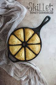 Skillet Honey Cornbread With Honey Butter Recipe Honey Cornbread Corn Bread Recipe Honey Butter