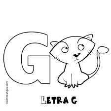 Letra G Para Colorear