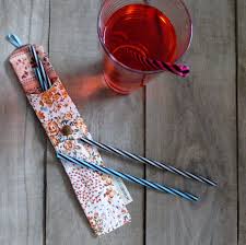 Etui Pour Pailles Reutilisables Zero Dechet Pochette Pour Etsy Reusable Straw Reusable Straw