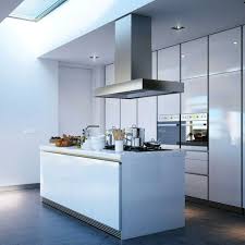 Idee Cuisine Ilot Central Design Hotte Aspirante Meuble Blanc Bois Cuisine Moderne Ilots Central Cuisine Cuisine Fonctionnelle