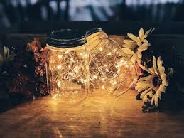 Mason Jar Fairy Lights Rustic Wedding Decor Rustic Party Etsy Outdoor Wedding Centerpieces Wedding Centerpieces Mason Jars Rustic Wedding Centerpieces