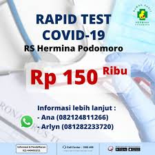 Daftar Rs Di Jakarta Utara Yang Sediakan Rapid Test Mulai Dari Rp 150 Ribu Kumparan Com