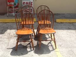 5 Maple S Bent Bros Colonial Maple Windsor Tail Back Brace Chairs Vintage Decor Chair Solid Wood Furniture