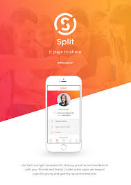 Split It Pays To Share By Kamila Figura Design Ideas Ios App App Design App