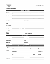 Employee Information Form Templates Company Profile Template Data Form Office Templates