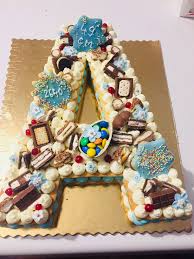 Letter Cake For Kids With Special Details Centimeter And Weight Cake Decorating Icing Number Cakes Diy Cake