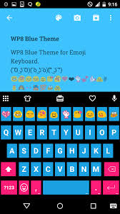 Blue Emoji Keyboard Theme Emoji Keyboard Com Emoji Keyboard Blue Emoji Best Emoji Keyboard