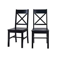 Farmhouse X Back Black Dining Chair Set Of 2 Wood Dining Chairs Dining Chairs Solid Wood Dining Chairs