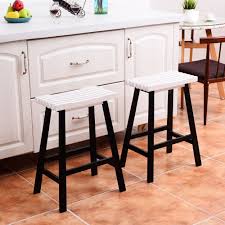 Set Of 2 Wooden Bar Stools Seat Counter 24 Inch Vintage Dining Kitchen Chair Homedecor Vintageretro Kitchen Chairs For Sale Saddle Seat Bar Stool Pub Chairs