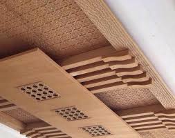 Faux Plafond Pour Salon Marocain Moderne En Bois Jpg 640 506 Ceiling Design Wooden Ceiling Design Bedroom False Ceiling Design