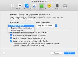 Manage Your Itunes Store And App Store Password Preferences Apple Support Apple Support Computer Purchase Remember Password