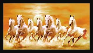 Running Horse Wallpaper Vastu 920972 Seven Horses Painting Horse Wallpaper Horse Canvas Painting