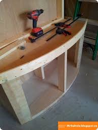 Instructions With Pictures On How To Build A 72 Gallon Bowfront Aquarium Stand Part 2 Back Skinning Aquarium Stand Fish Tank Stand Bow Front Aquarium