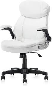Kerms High Back Pu Leather Executive Office Chair Adjustable Recline Locking Flip Up Arms Computer D In 2020 Office Chair Executive Office Chairs Leather Office Chair