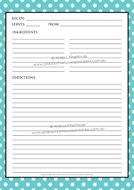Editable Recipe Card Recipe Sheet Printable Editable Pdf Polka Etsy Recipe Sheets Recipe Cards Recipe Binder Printables
