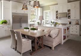 Wooden table on blurred kitchen bench background. How A Kitchen Table With Bench Seating Can Totally Complete Your Home