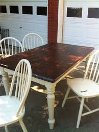 Pin By J F Turner On Furniture Refinished Table Chalk Paint Dining Table Kitchen Table Oak