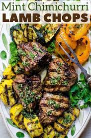 Mint Chimichurri Lamb Chops Recipe Grilled Lamb Recipes Lamb Chops Lamb Recipes