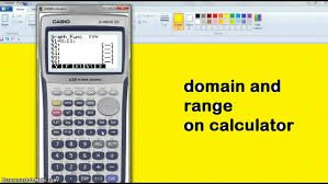 12mat Domain Range On Calculator Youtube