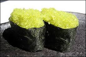 Wasabi Infused Flying Fish Eggs Tobiko Sushi Love Sashimi Sushi Sushi Rolls