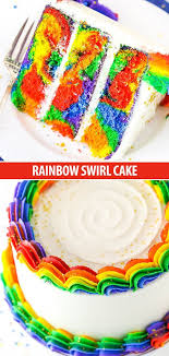 Rainbow Swirl Cake Easy Gorgeous Rainbow Birthday Cake Recette Gateau Tourbillon Gateau D Anniversaire Arc En Ciel Gateau Savoureux