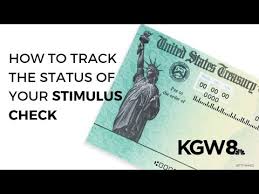 How To Track The Status Of Your Stimulus Check Youtube
