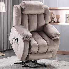 Anj Power Lift Recliner Chair With Massage Amp Heat Amp Vibration For Elderly Heavy Duty And Safety Motio Recliner Chair Lift Recliners Leather Sofa Chair