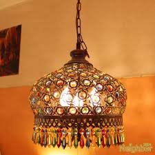 Bohemian Style Iron Color Crystal Pendant Lamp Chandelier Ceiling Lights Led Chandelier Ceiling Lights Bohemian Lamp