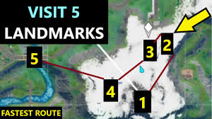 Fortnite chapter 2, season 5 new locations at a glance. Visit Landmarks In A Single Match Fortnite Chapter 2 Visit Landmark Challenge Guide Youtube