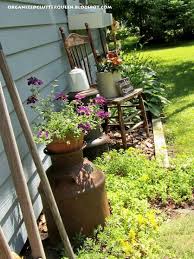 Adding Interesting Junk To Your Flower Gardens Garden Junk Garden Decor Container Gardening