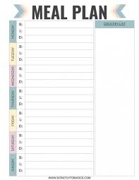 20 Meal Planning Templates That Will Take The Stress Out Of Cooking