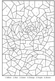 Free Printable Color By Number Coloring Pages For Adults Color Free Online Coloring Color By Number Printable Online Coloring Pages