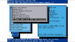 Enable Disable Hp Dynamic Smart Array B120i B320i Controllers