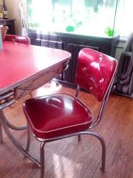 My Original Red Vintage Retro Diner Table With A Set Of Red Sparkly Vinyl Retro Chairs From Target Pride And Joy Retro Chair Cheap Dining Tables Retro Diner