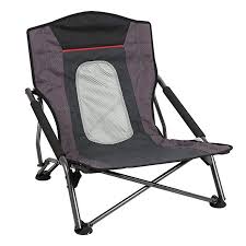 Portal Low Sling Beach Camp Chair Folding Compact Perfect For Concert Sports Tailgating With Mesh Back Rev Camping Chairs Kids Camping Chairs Low Beach Chairs