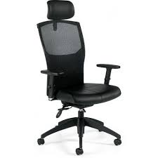 Global Alero 1960 3 Mesh Multi Tilter Chair With Headrest Leather Mock Leather Black 450 550 Free Luxury Office Chairs Office Chair Office Chairs For Sale